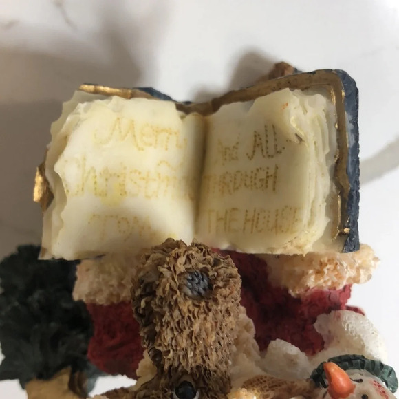 🎄 Encore Christmas Moose w/Book 97254 "Night Before Christmas" Tree 3.5" EUC - Picture 5 of 5